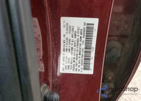 2013 Honda Accord Ex из США, поврежденный, VIN 1HGCR2F76DA112953